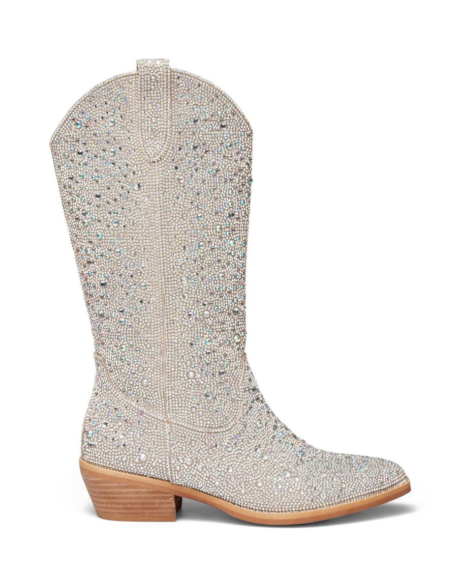 Boots Therapy Shoes | Majesty Cowboy Boot Silver Rhinestones