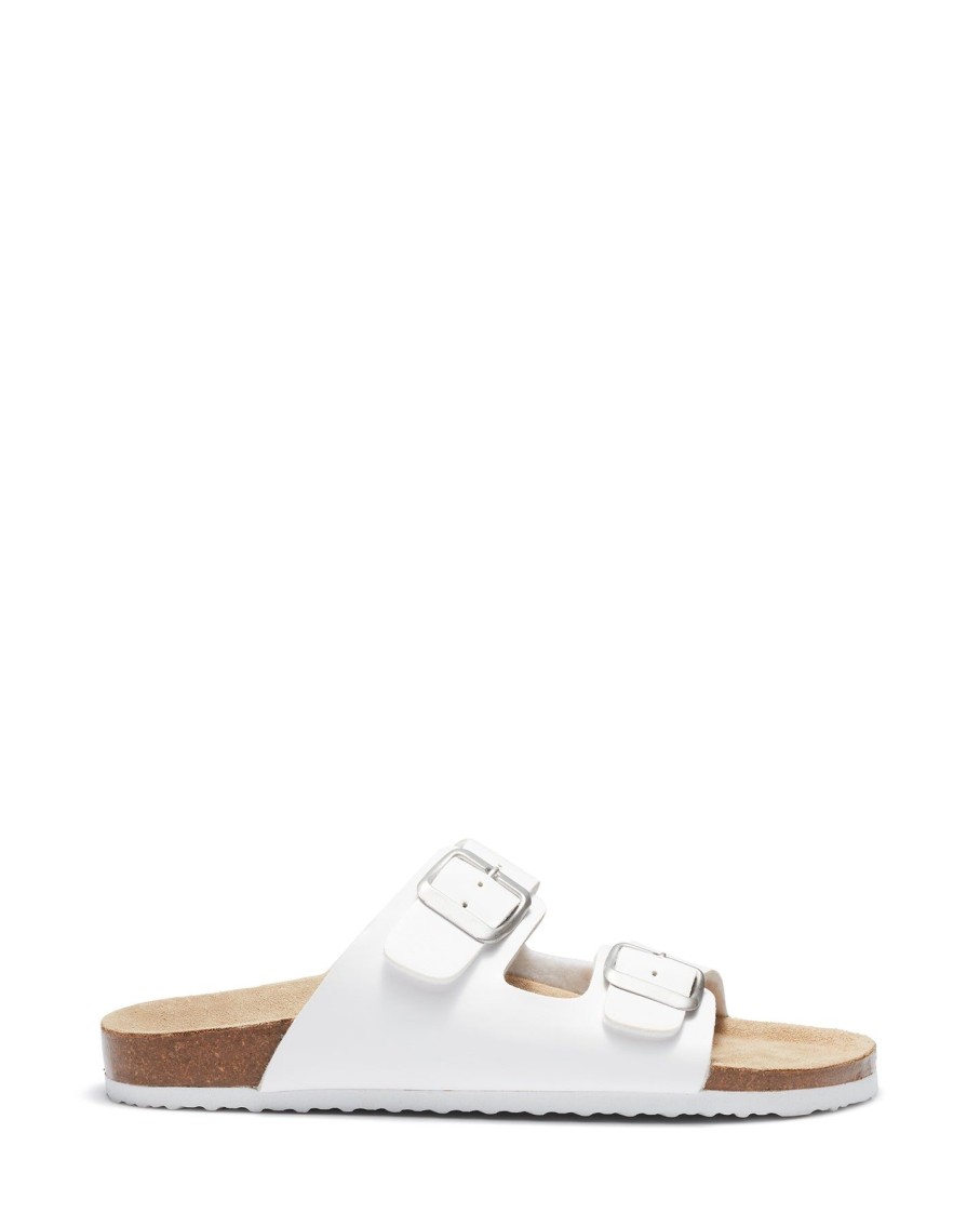 Flats Therapy Shoes | Stiva Sandal White