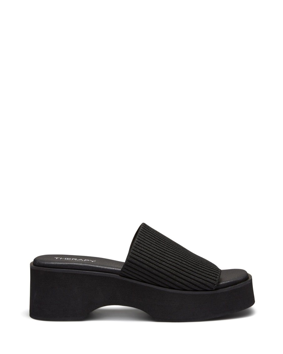 Sandals Therapy Shoes | Nawty Platform Sandal Black