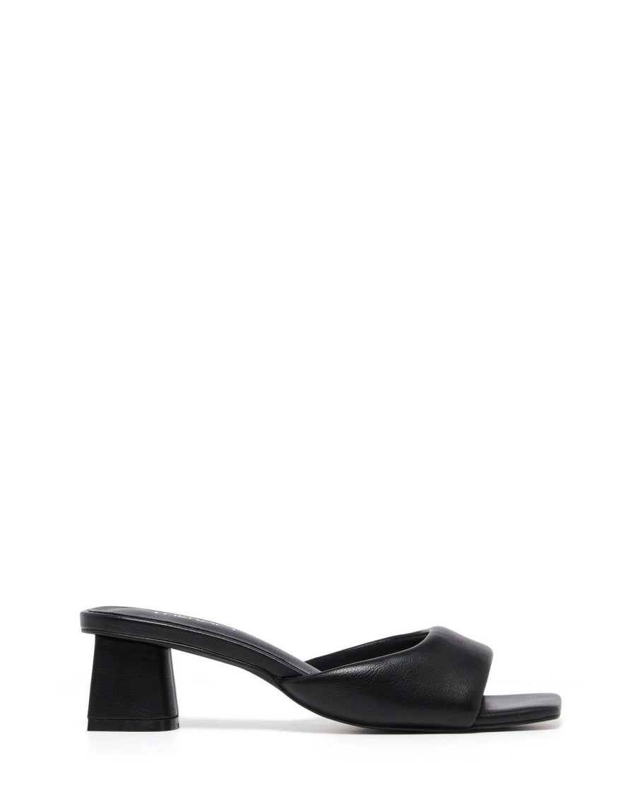 Heels Therapy Shoes | Alivia Heel Black Smooth