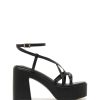 Sandals Therapy Shoes | Daze Platform Heel Black Smooth