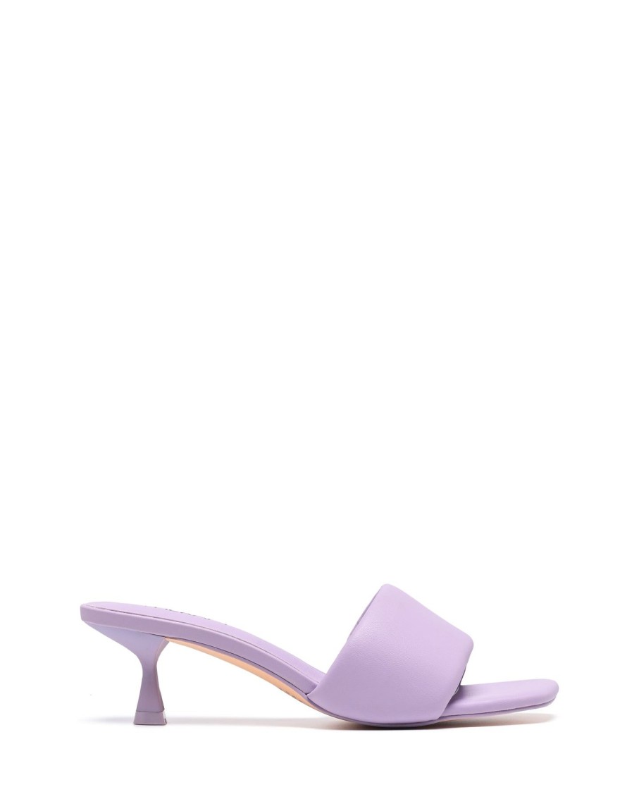 Sandals Therapy Shoes | Luxe Heel Lilac Smooth