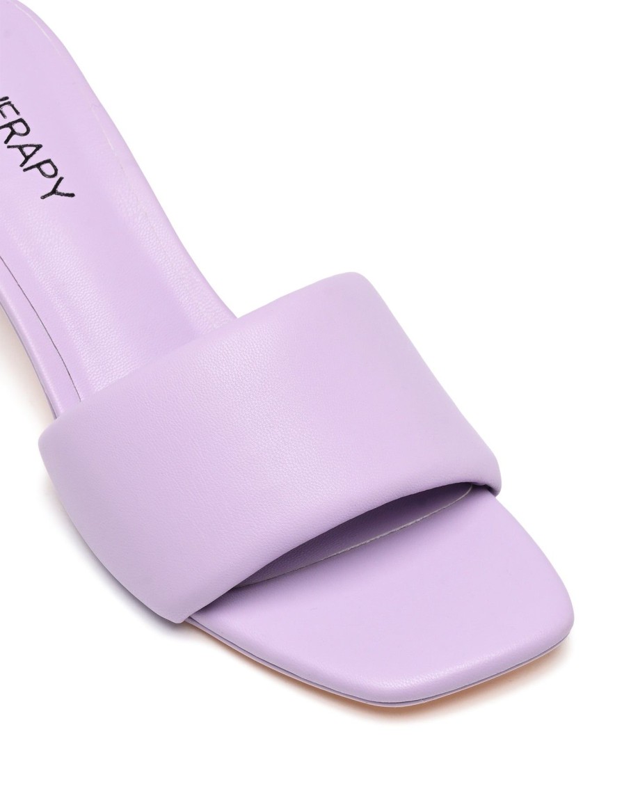 Sandals Therapy Shoes | Luxe Heel Lilac Smooth