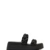 Sandals Therapy Shoes | Paradise Flatform Sandal Black Smooth