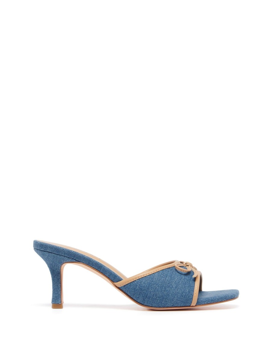 Sandals Therapy Shoes | Jenner Heel Blue Denim