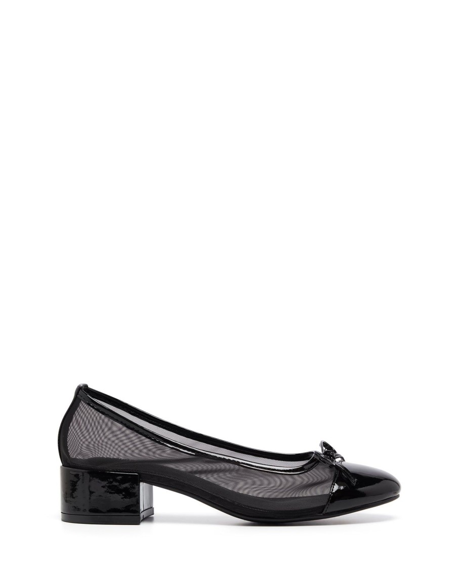 Heels Therapy Shoes | Charlotte Ballet Heel Black Patent