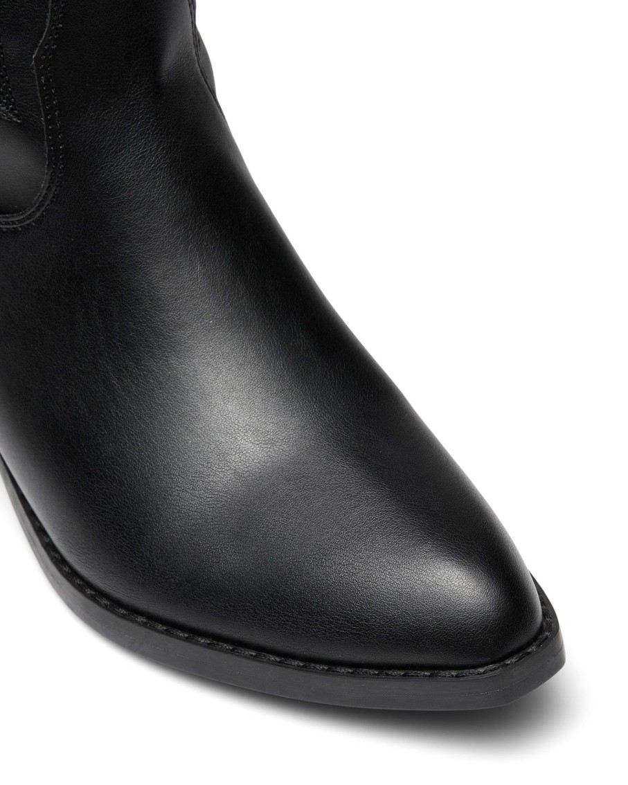 Flats Therapy Shoes | Marvel Cowboy Boot Black