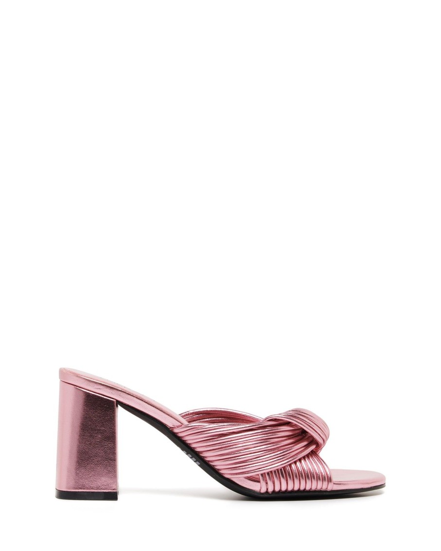 Heels Therapy Shoes | Kaylee Heel Pink Metallic