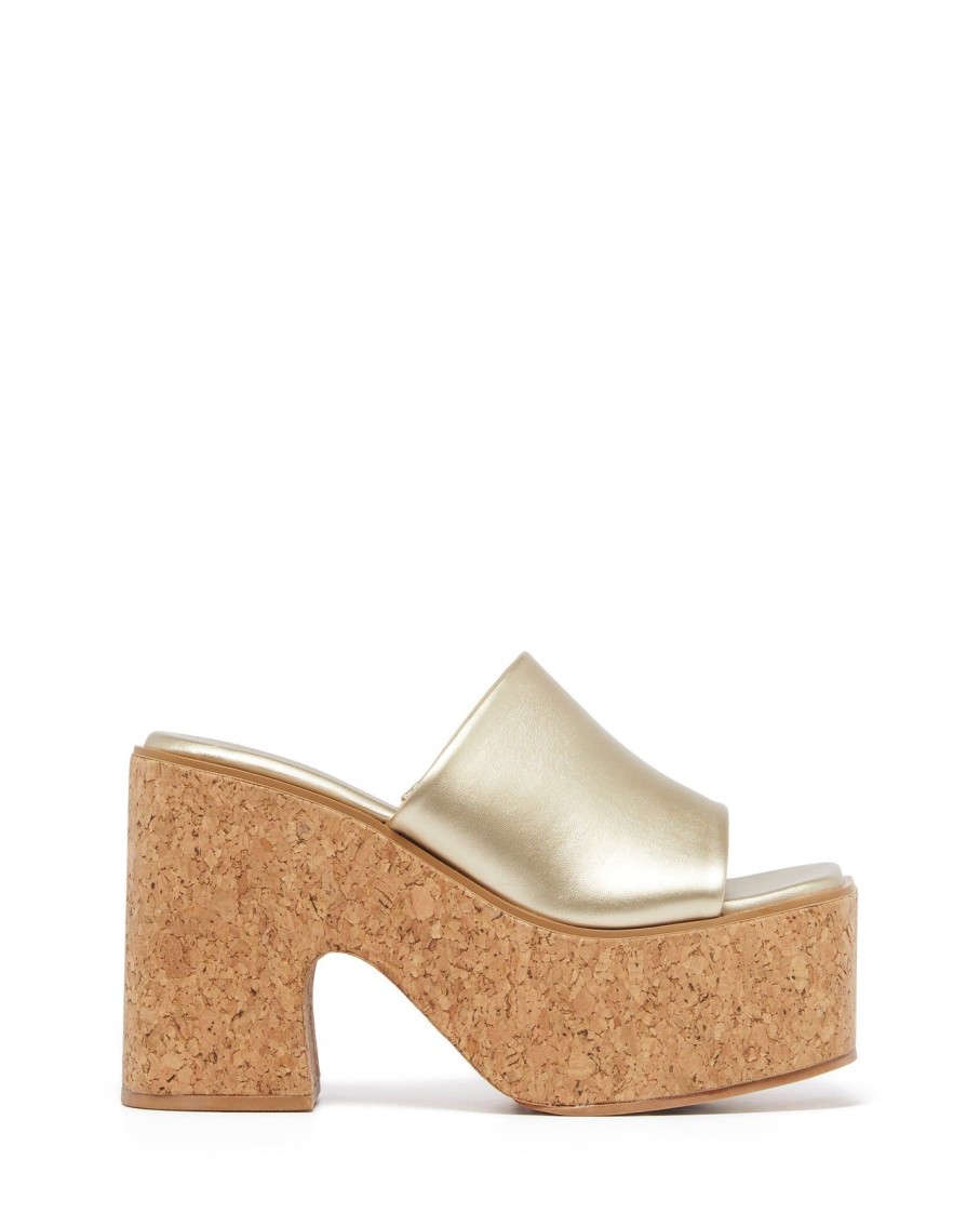 Heels Therapy Shoes | Dreamy Platform Heel Gold Metallic