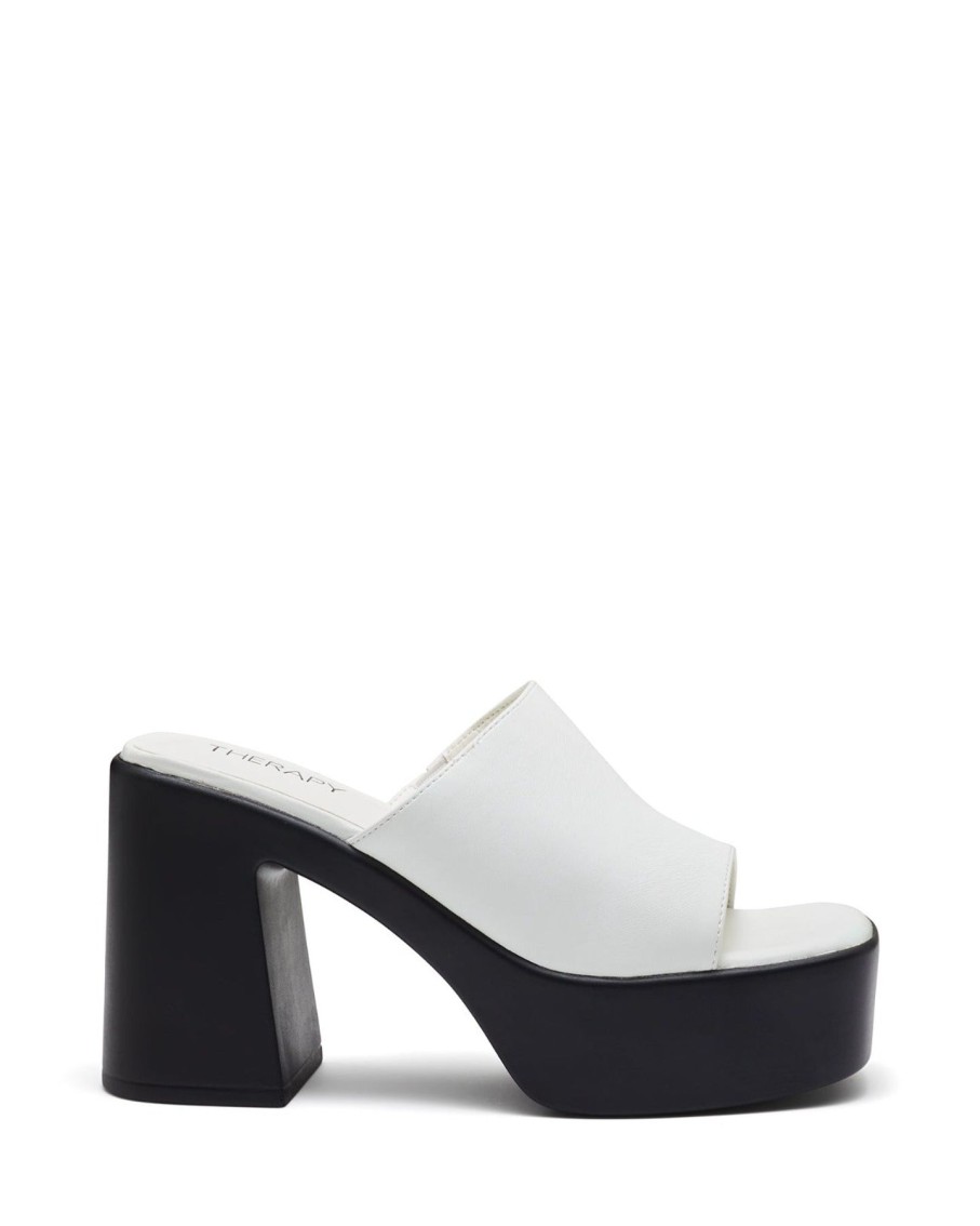 Heels Therapy Shoes | Devon Platform Heel White