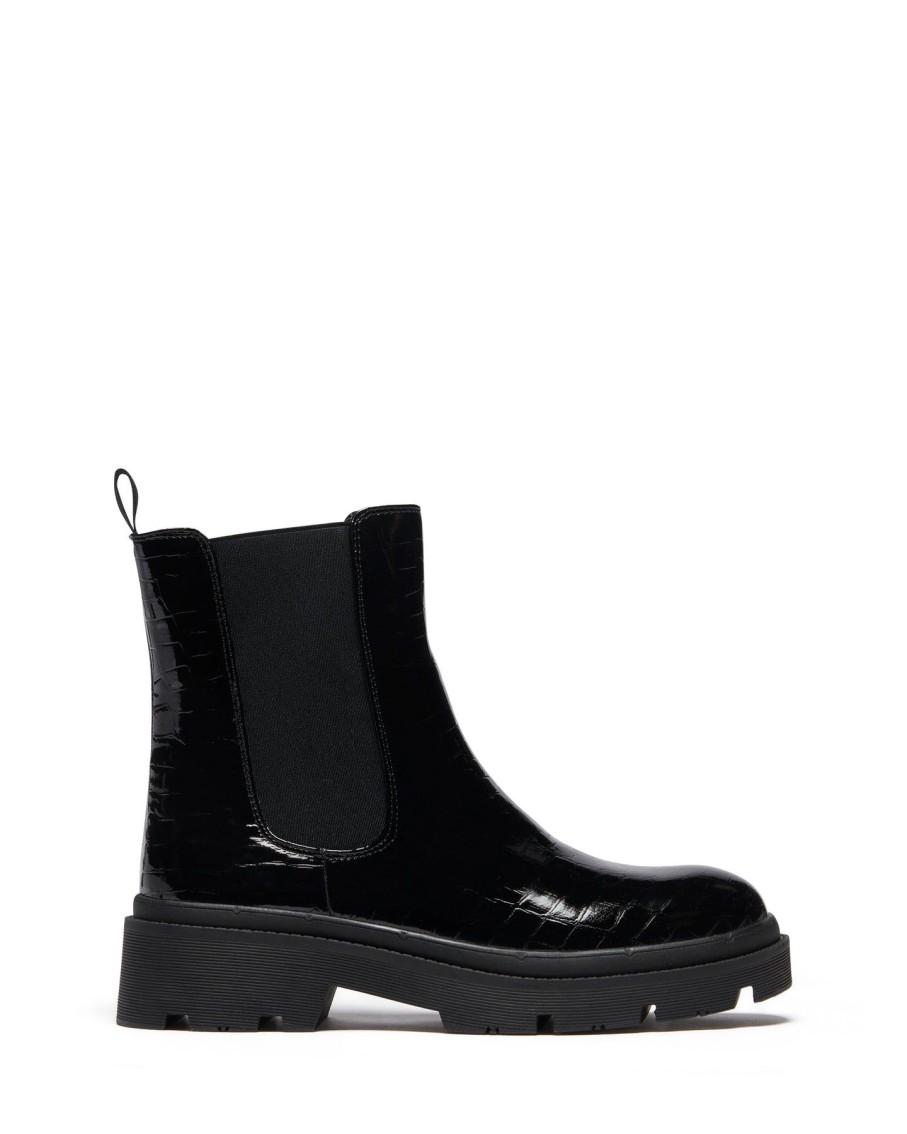 Flats Therapy Shoes | Threadbo Boot Black Croc