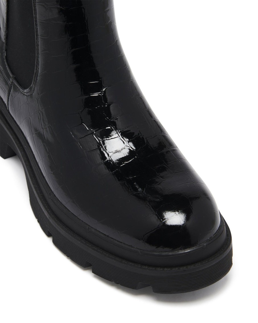 Flats Therapy Shoes | Threadbo Boot Black Croc