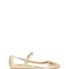 Flats Therapy Shoes | Jayne Ballet Flat Gold Metallic