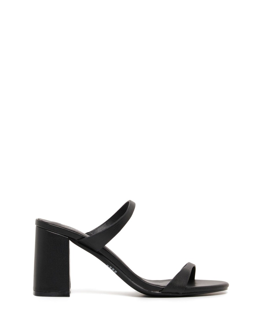 Heels Therapy Shoes | Kirra Heel Black Smooth