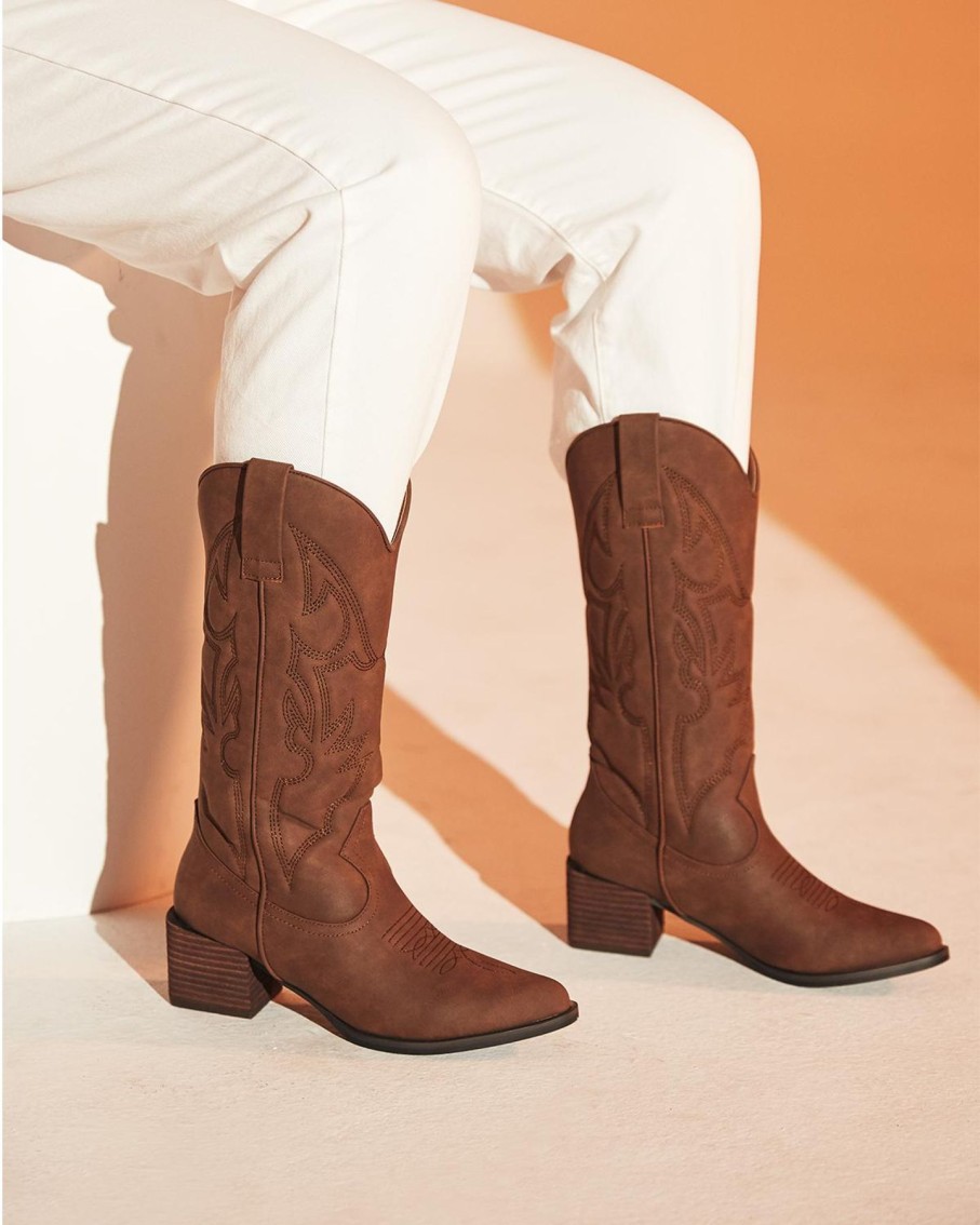 Boots Therapy Shoes | Ranger Cowboy Boot Cocoa