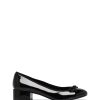 Balletcore Therapy Shoes | Diana Ballet Heel Black Patent