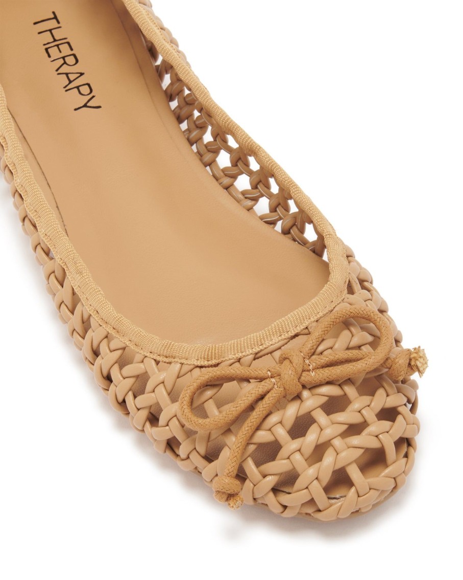 Flats Therapy Shoes | Aysha Caramel Smooth