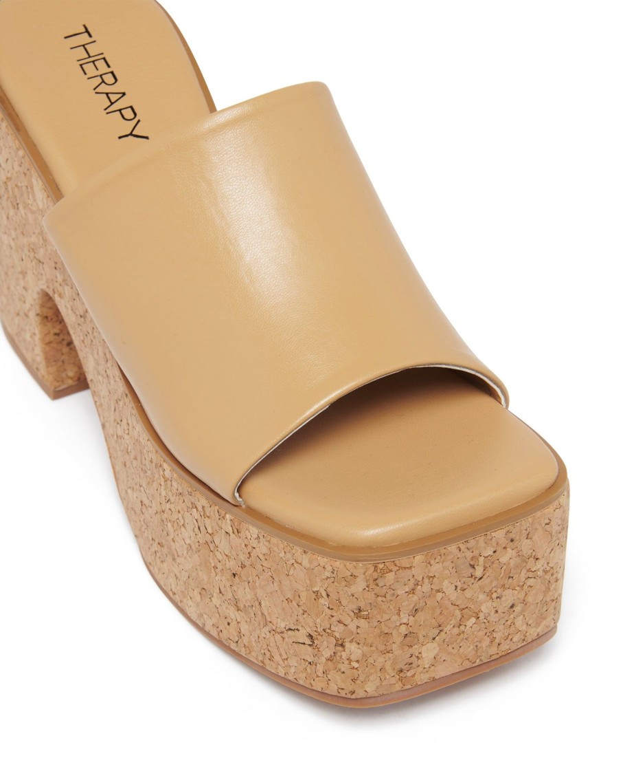 Heels Therapy Shoes | Dreamy Platform Heel Caramel Smooth