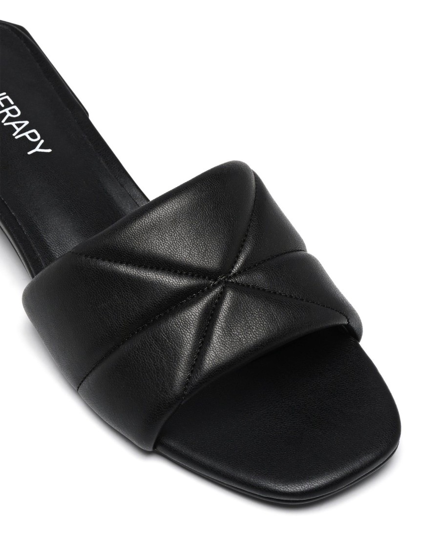 Sandals Therapy Shoes | Everly Sandal Black Smooth