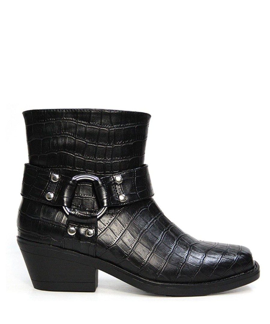 Boots Therapy Shoes | Velez Boot Black Croc