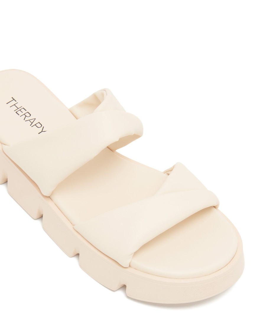 Sandals Therapy Shoes | Maxie Flatform Sandal Bone Smooth