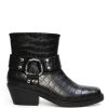 Flats Therapy Shoes | Velez Boot Black Croc