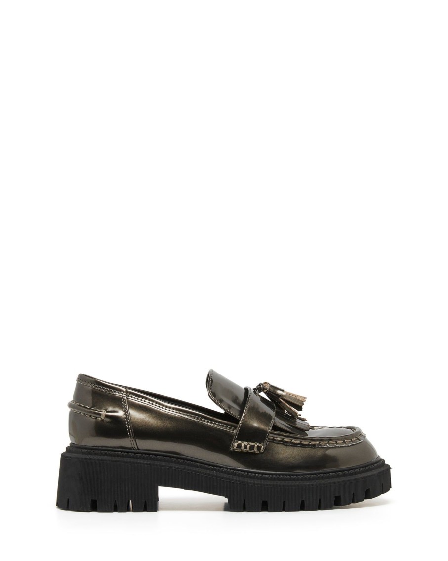 Flats Therapy Shoes | Exed Loafer Pewter