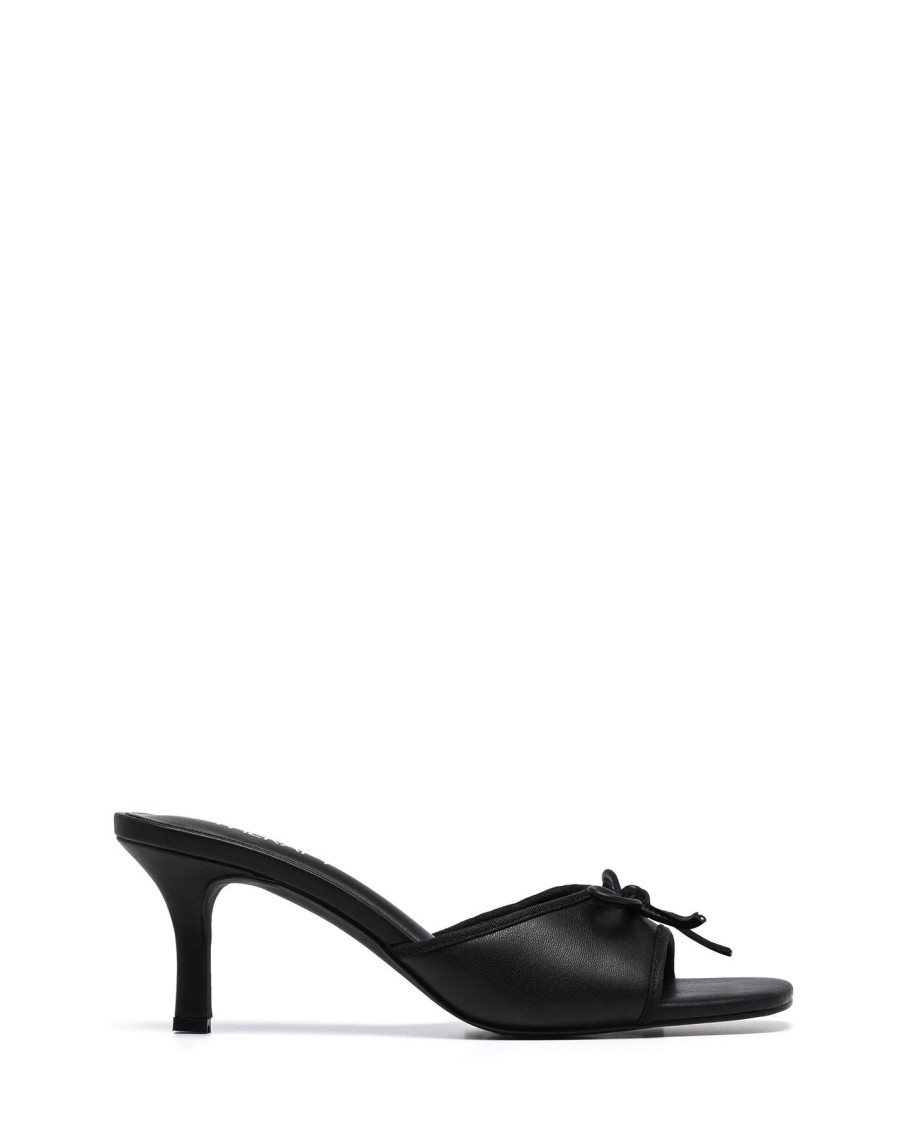 Heels Therapy Shoes | Jenner Heel Black Smooth