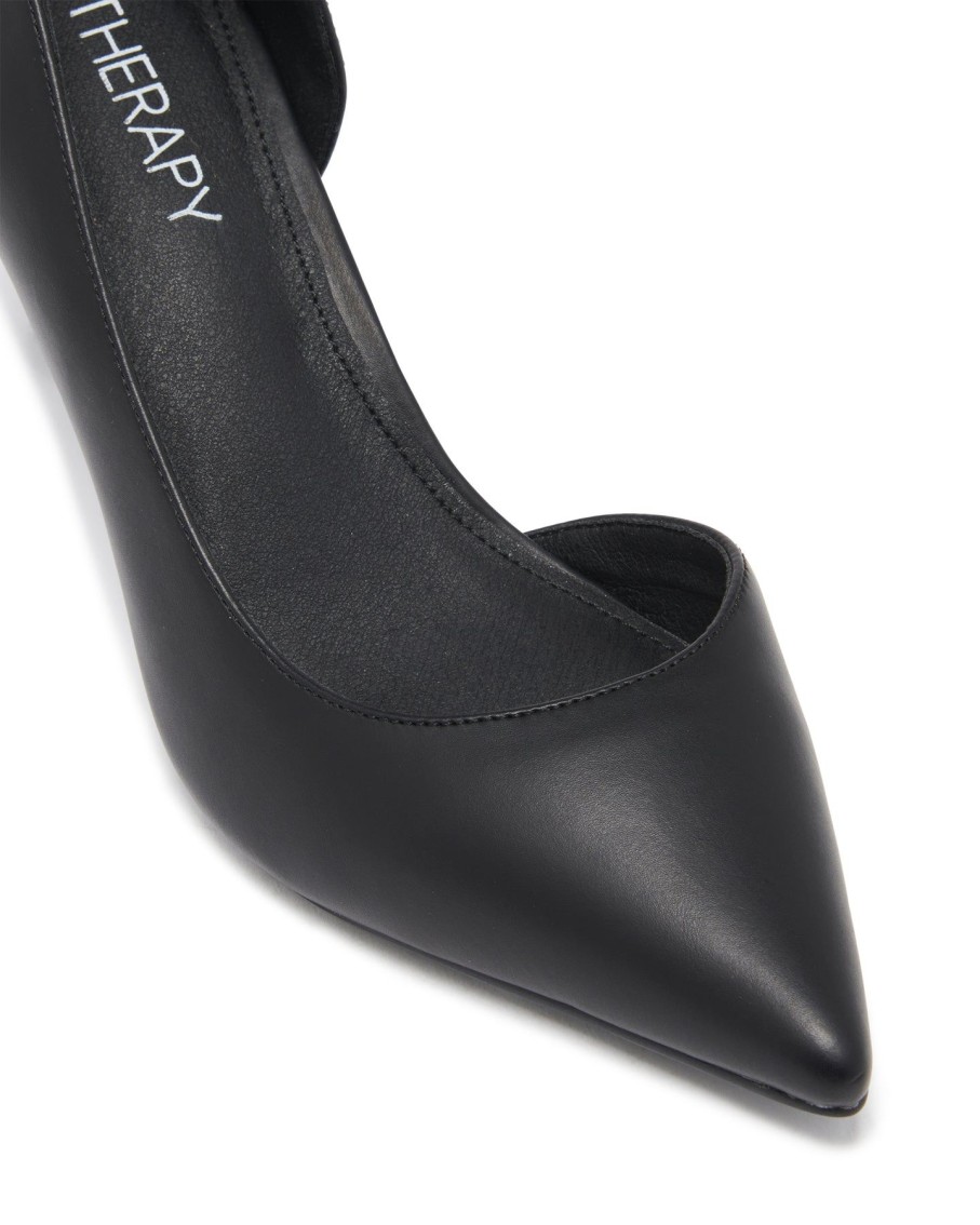 Heels Therapy Shoes | Scandal Pump Black Smooth