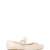 Balletcore Therapy Shoes | Mesmerize Ballet Flat Blush Satin