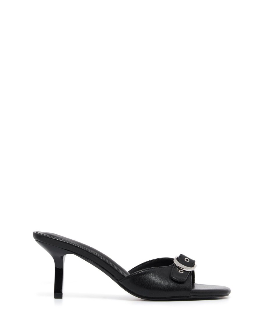 Heels Therapy Shoes | Jaden Heel Black Smooth