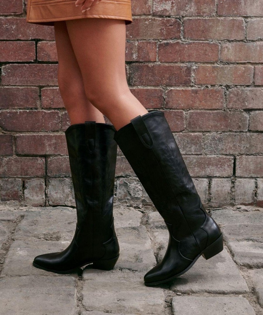 Boots Therapy Shoes | Bonnie Cowboy Boot Black