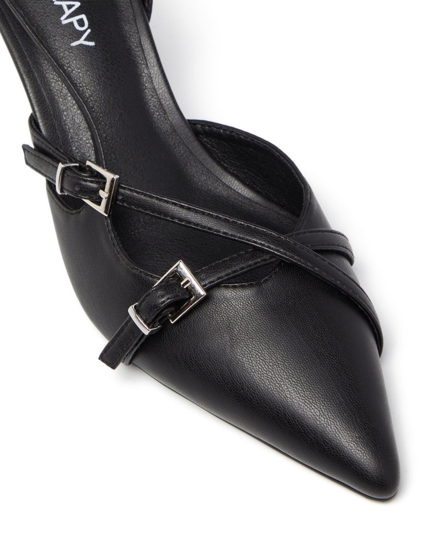 Heels Therapy Shoes | Juicy Slingback Pump Black