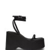 Heels Therapy Shoes | Elevate Platform Heel Black Satin