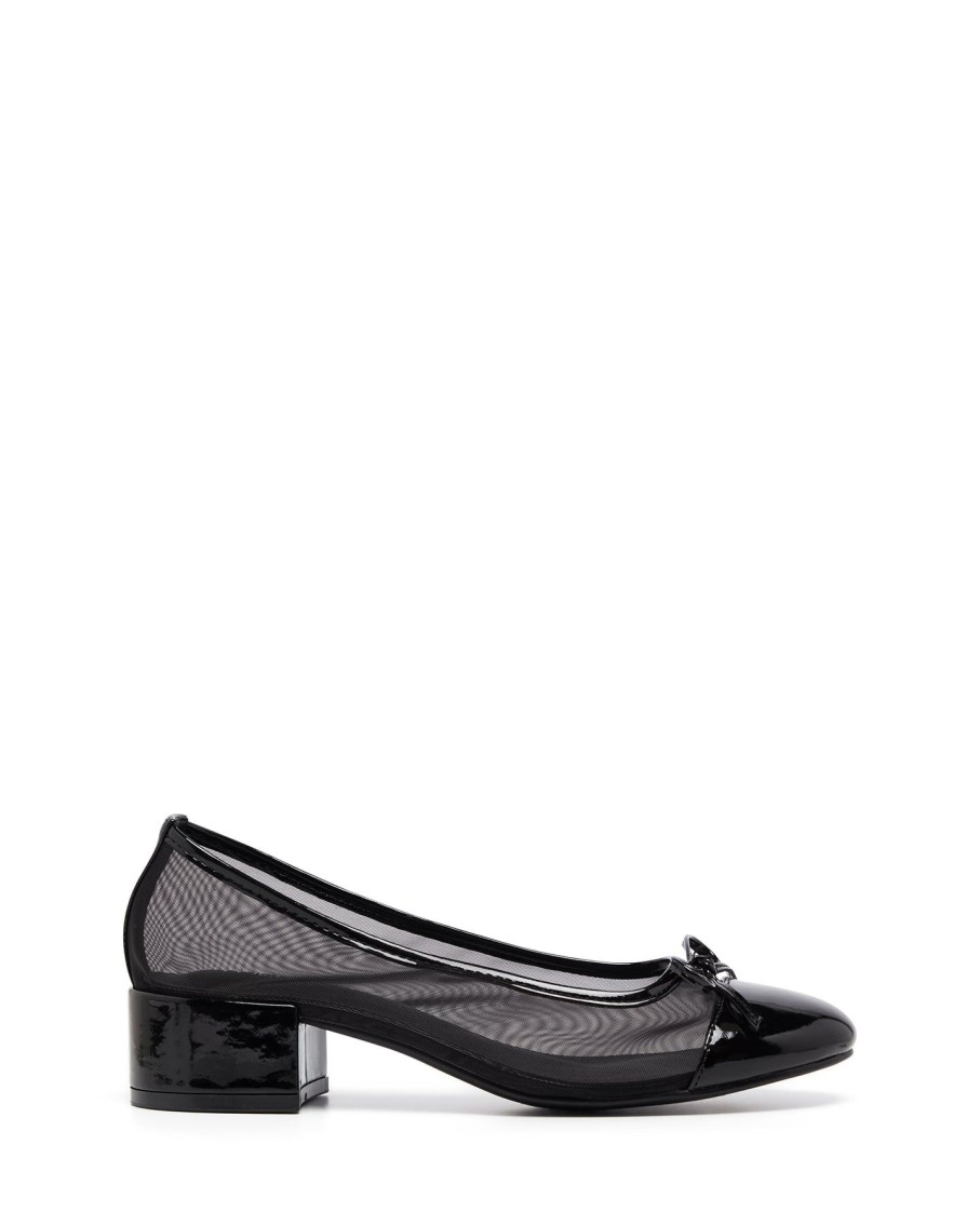 Balletcore Therapy Shoes | Charlotte Ballet Heel Black Patent