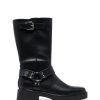 Flats Therapy Shoes | Edge Moto Boot Black