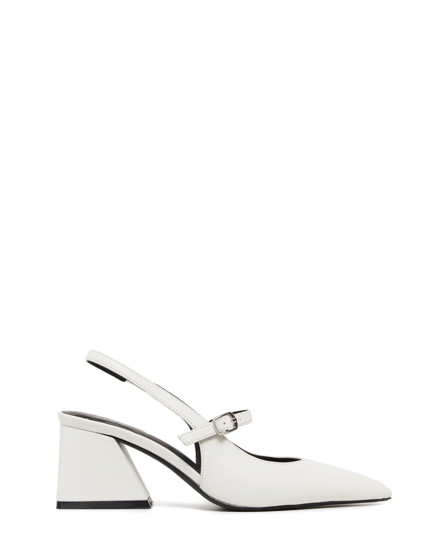 Heels Therapy Shoes | Sharp Heel White Smooth