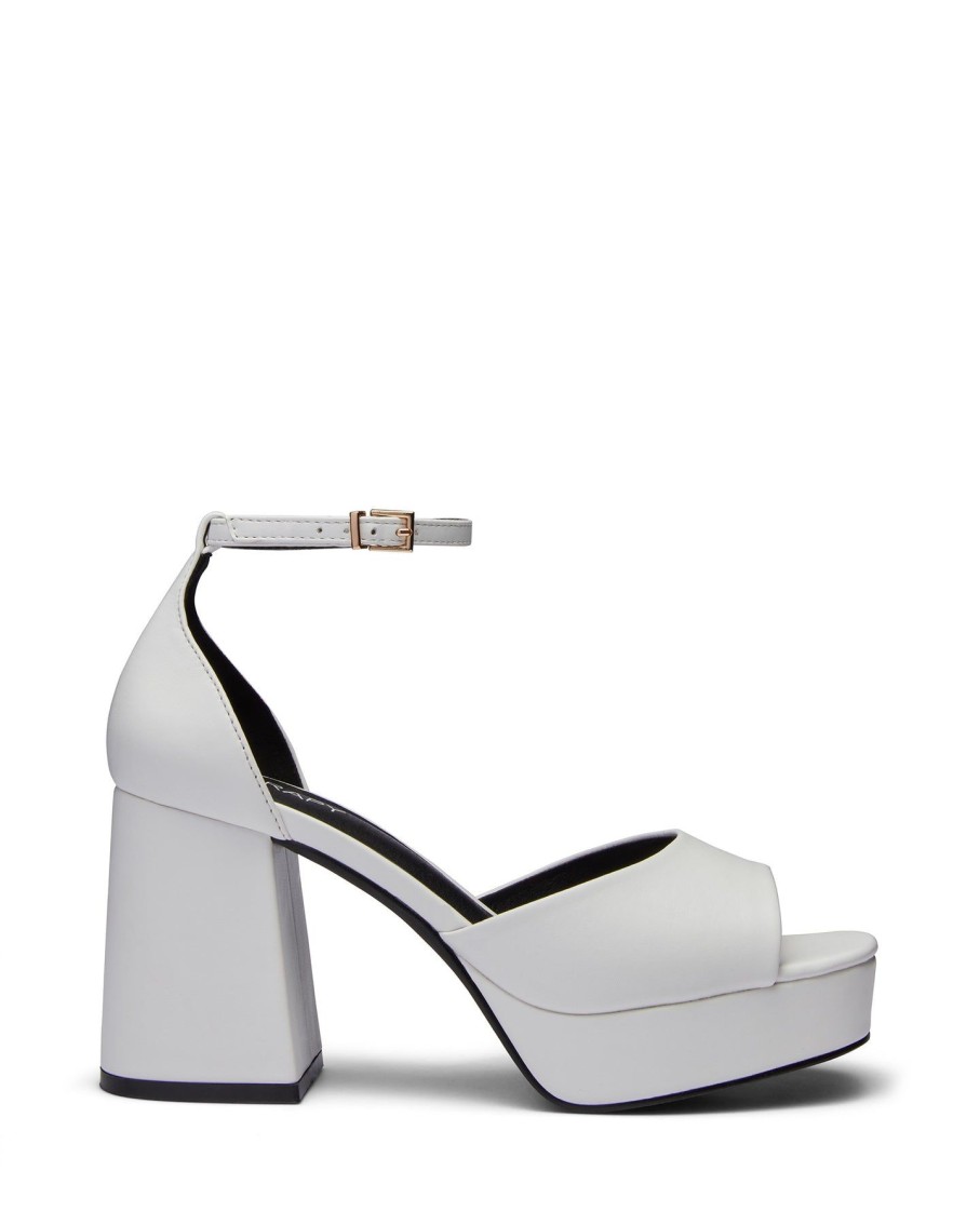 Heels Therapy Shoes | Ashton Platform Heel White