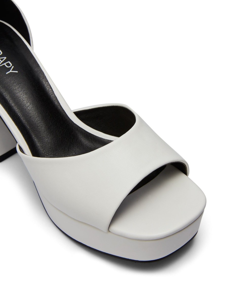 Heels Therapy Shoes | Ashton Platform Heel White