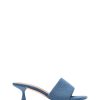 Sandals Therapy Shoes | Luxe Heel Blue Denim