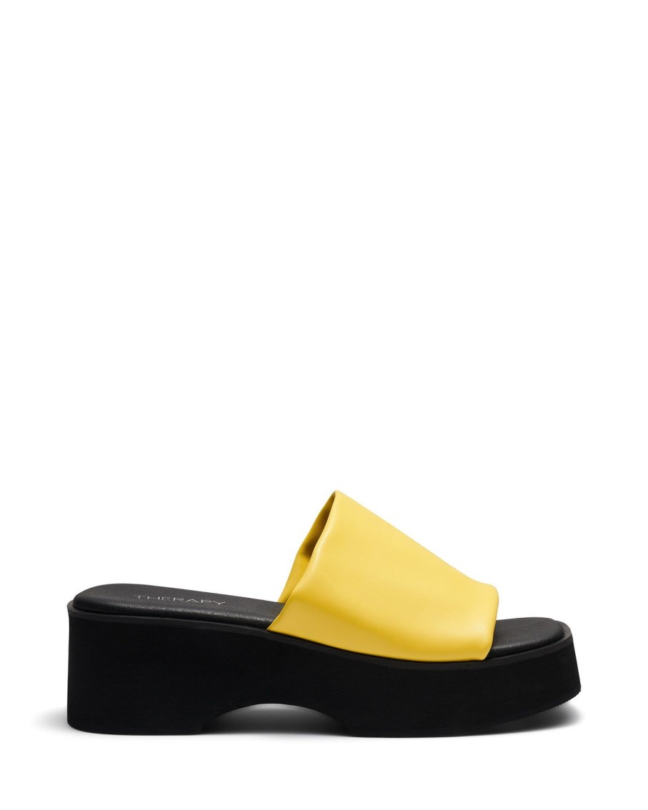 Sandals Therapy Shoes | Naomi Platform Sandal Lemon