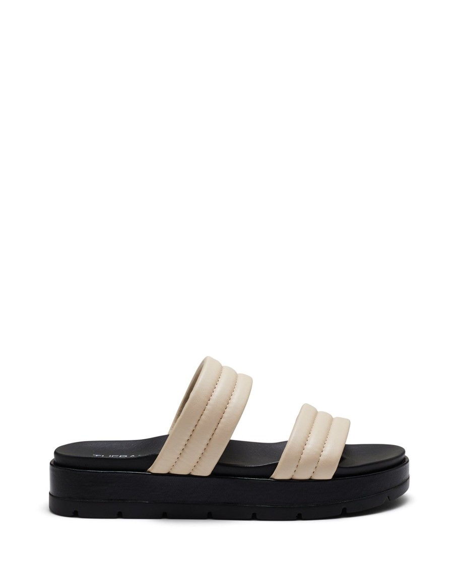 Flats Therapy Shoes | Slander Flatform Sandal Bone