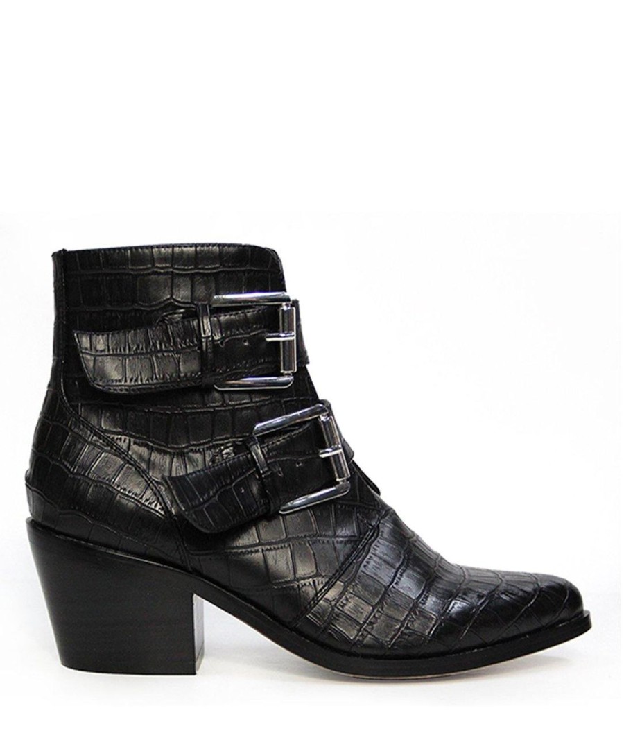 Boots Therapy Shoes | Parker Boot Black Croc