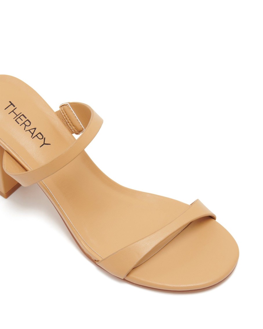 Heels Therapy Shoes | Kirra Heel Caramel Smooth