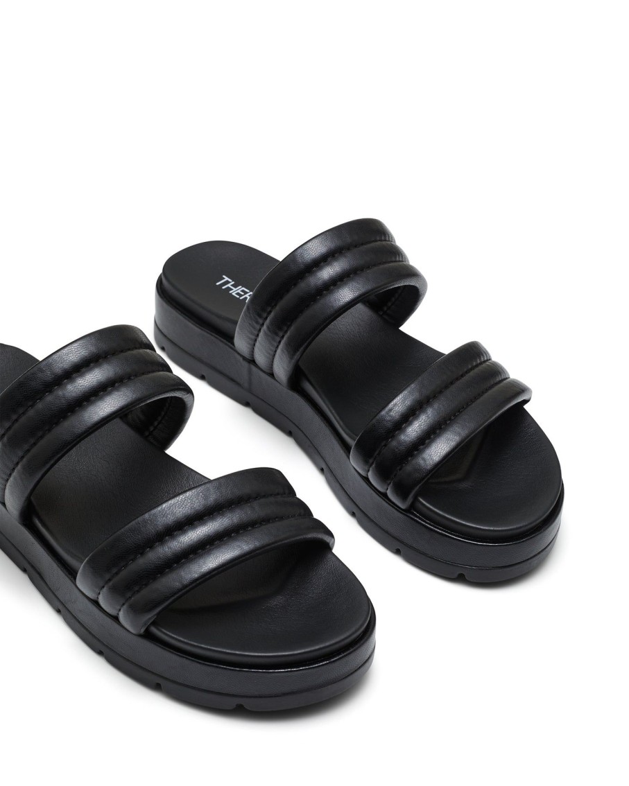 Sandals Therapy Shoes | Slander Flatform Sandal Black