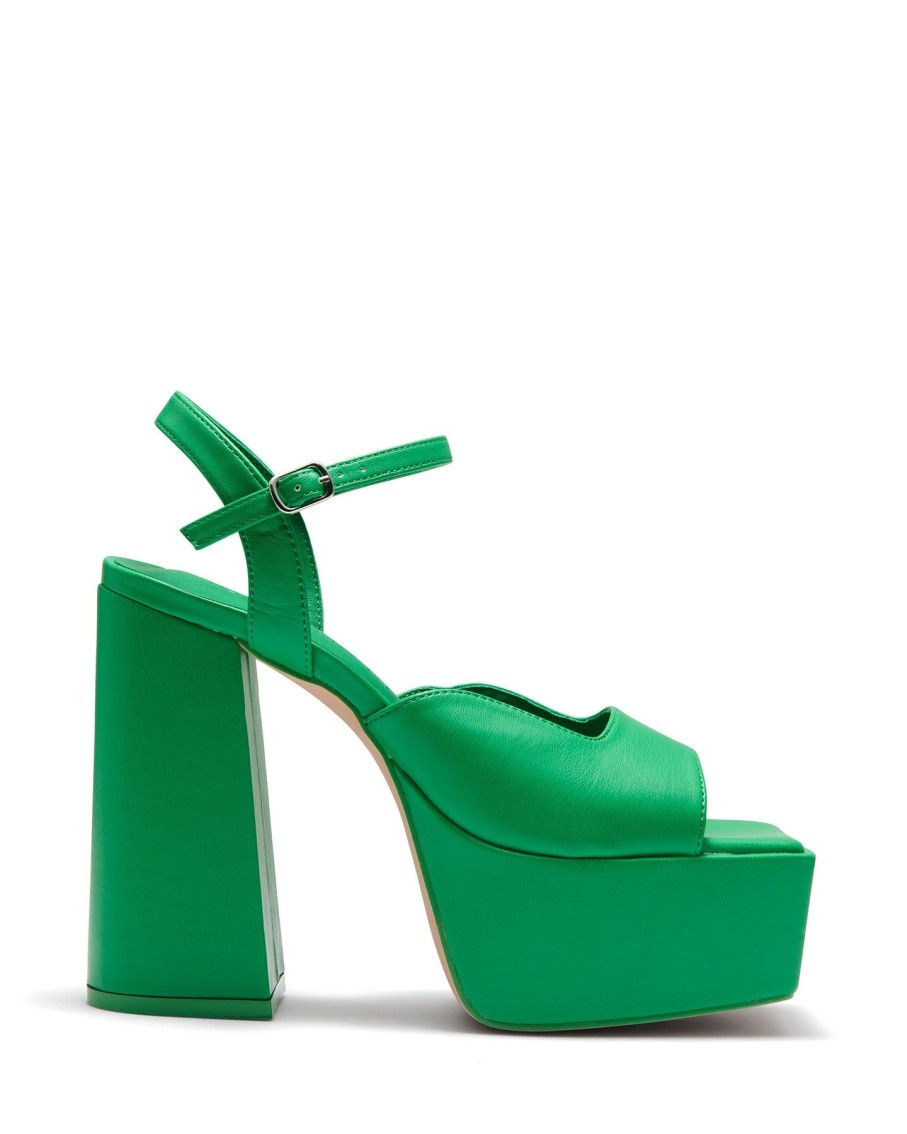 Sandals Therapy Shoes | Dom Platform Heel Green