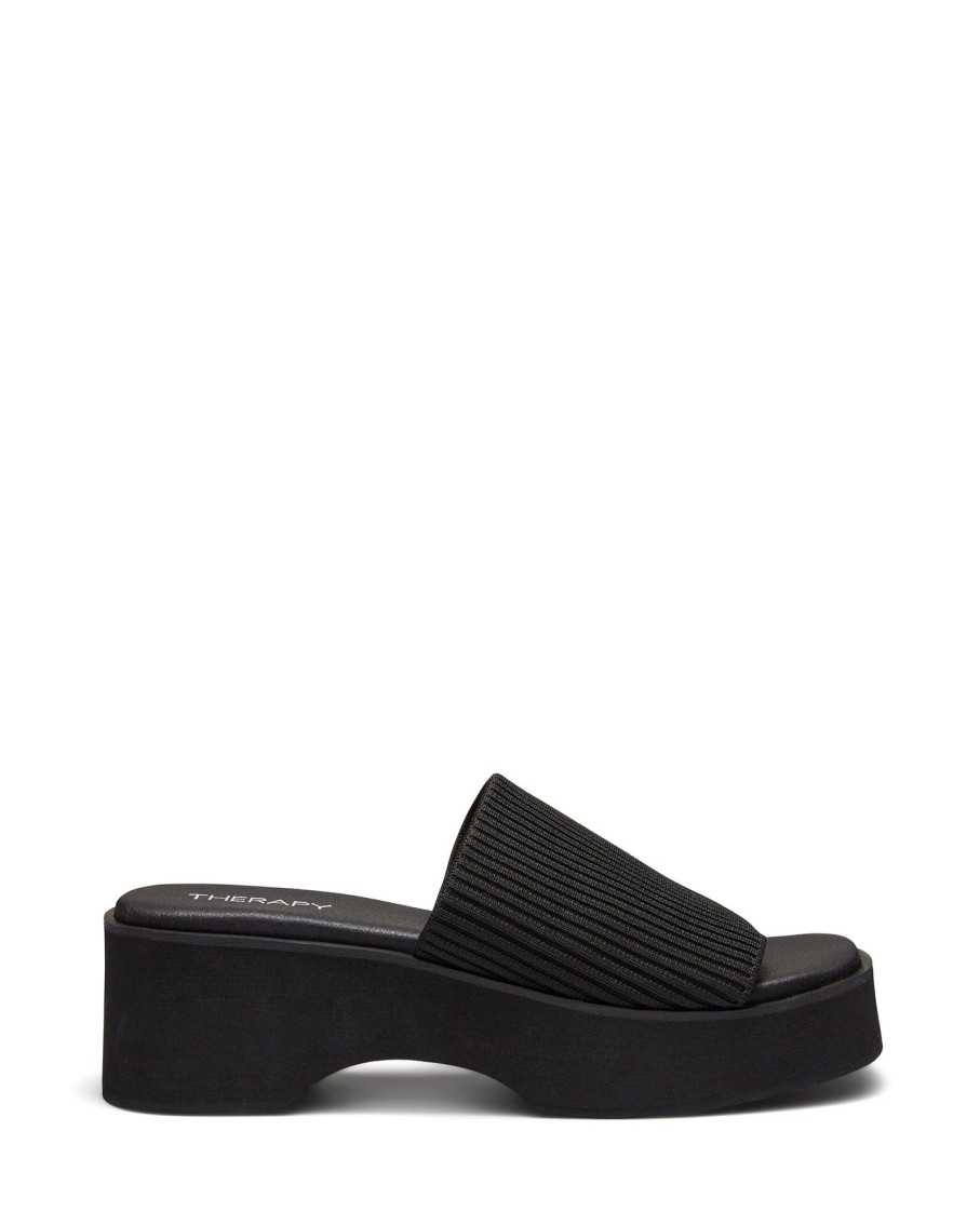 Sandals Therapy Shoes | Nawty Platform Sandal Black