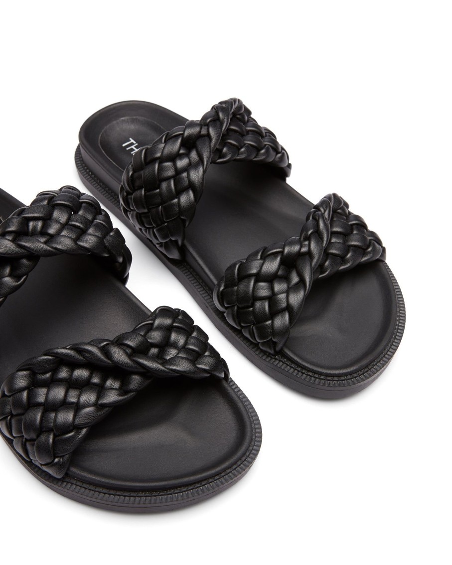 Sandals Therapy Shoes | Evil Flat Sandal Black