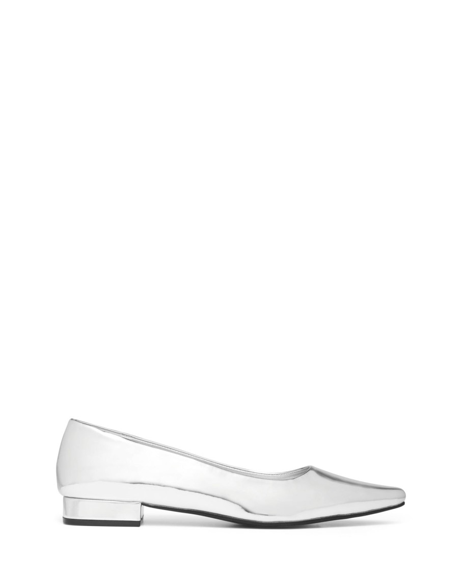 Flats Therapy Shoes | Mirage Ballet Flat Silver