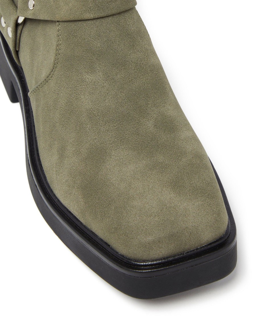 Flats Therapy Shoes | Edge Moto Boot Concrete